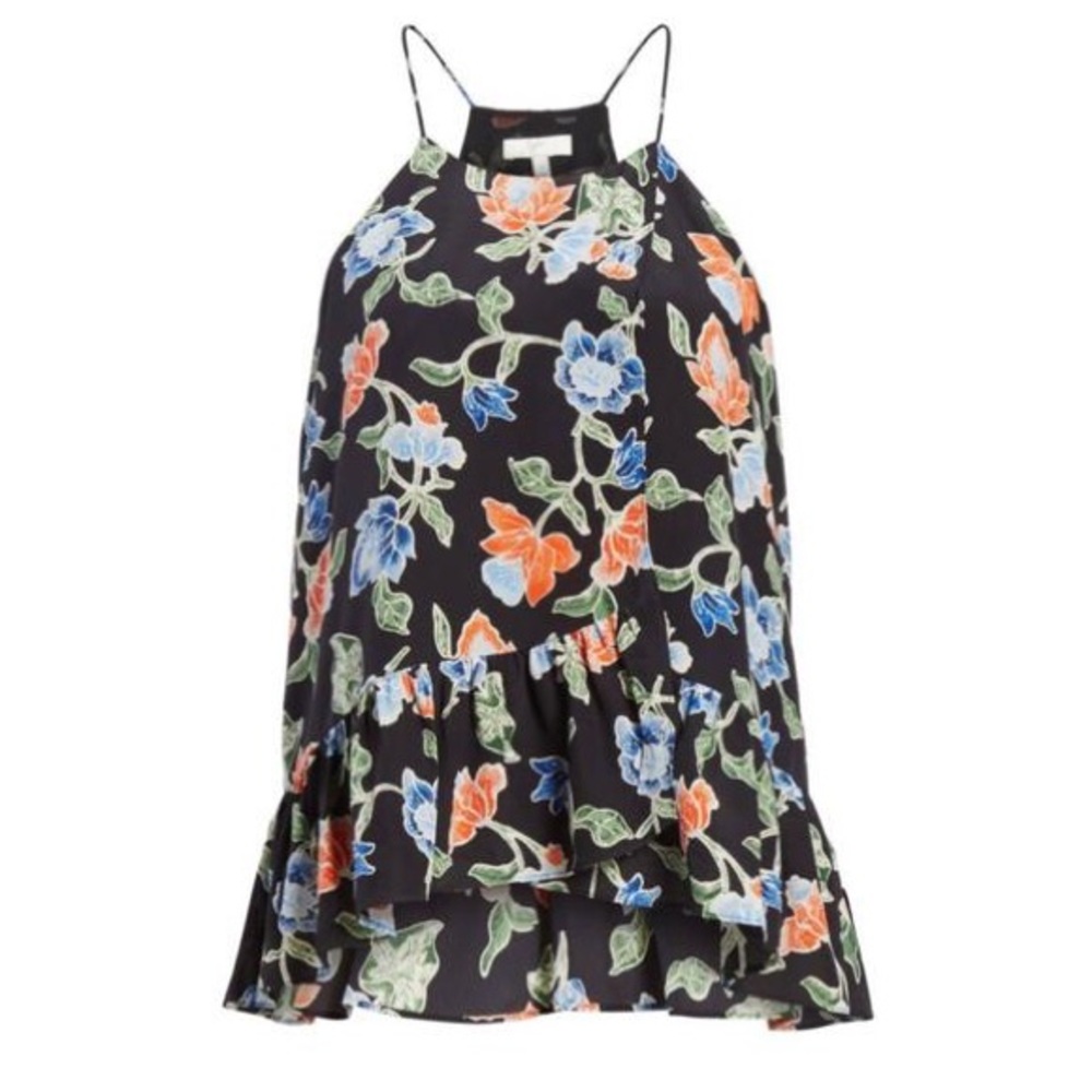 Joie Derwen Silk Floral Blouse